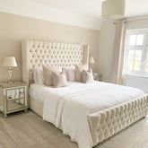 Belmont Chesterfield Winged Bed